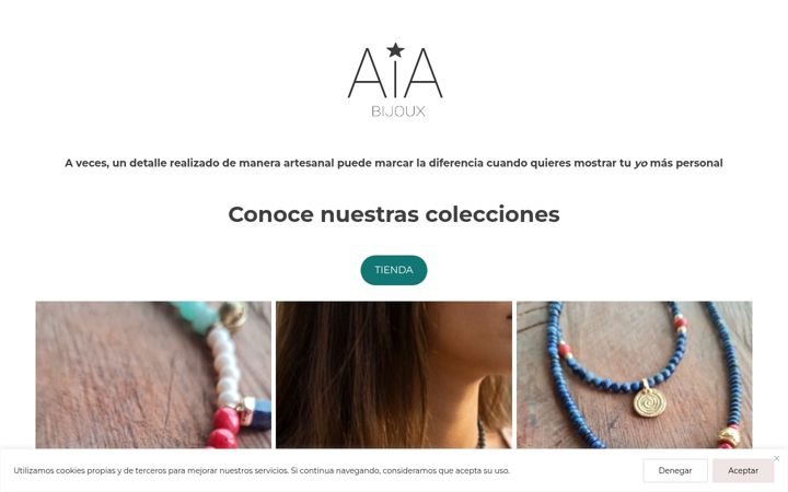 Screenshot of aiabijoux.com