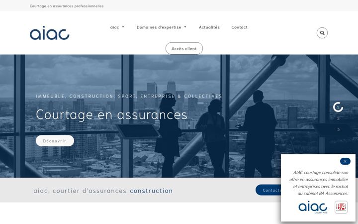 Ekraanipilt saidist aiac.fr
