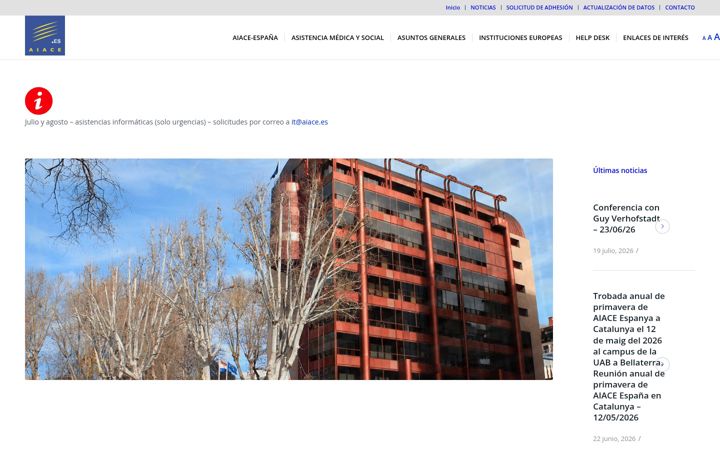 Screenshot of aiace.es