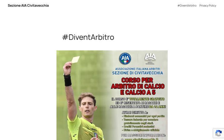 Ekraanipilt saidist aiacivitavecchia.it