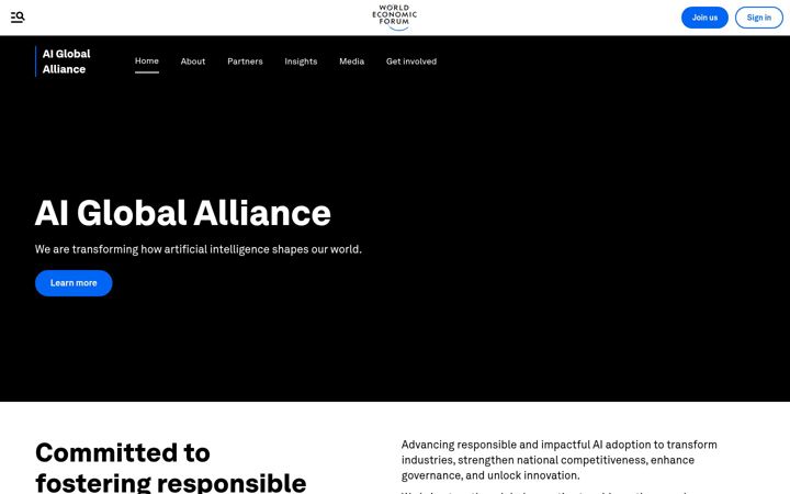 Screenshot of aiactionalliance.org