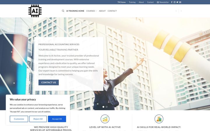 Screenshot του aiactive.co.uk