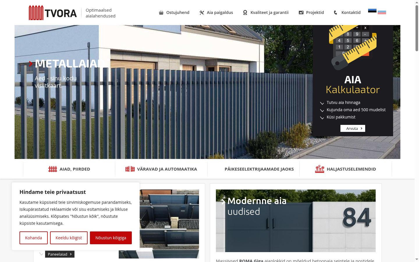 Sutikimo reklamjuostės, rodytos prieš bet kokią sąveiką, ekrano kopija