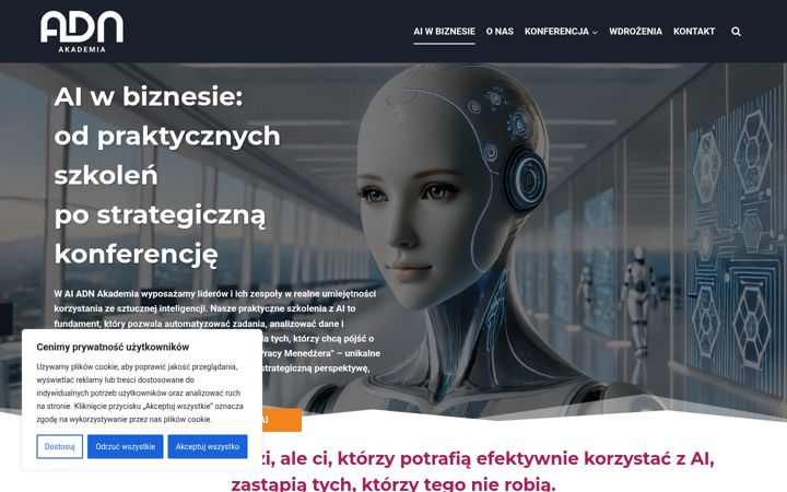Screenshot of aiadnakademia.pl