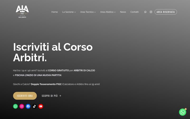 Screenshot of aiagallarate.com