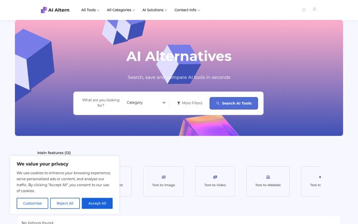 Screenshot του aialternative.co.uk