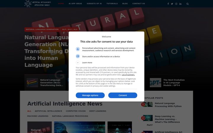 Screenshot of aiappworld.com