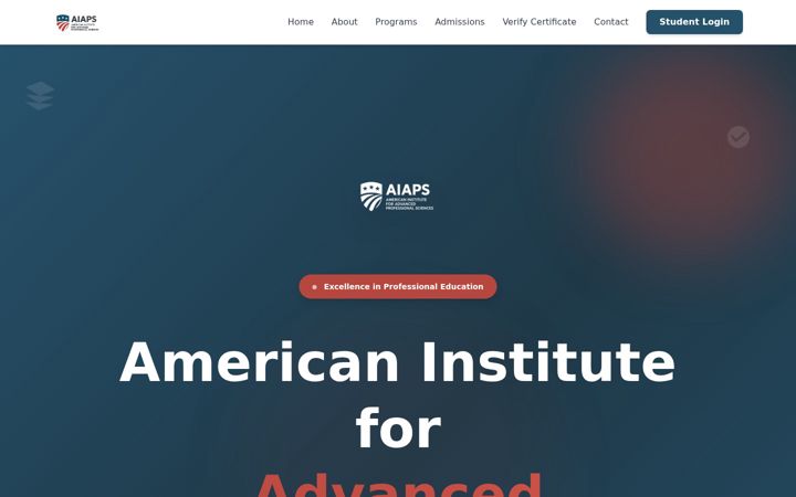 Skærmbillede af aiaps.us