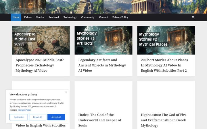 Ekrānuzņēmums no aiartandmythology.com
