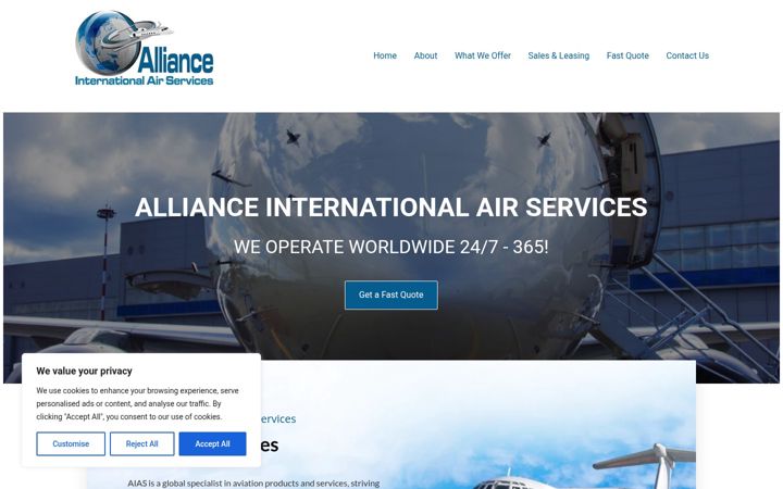 Screenshot of aias.co.za