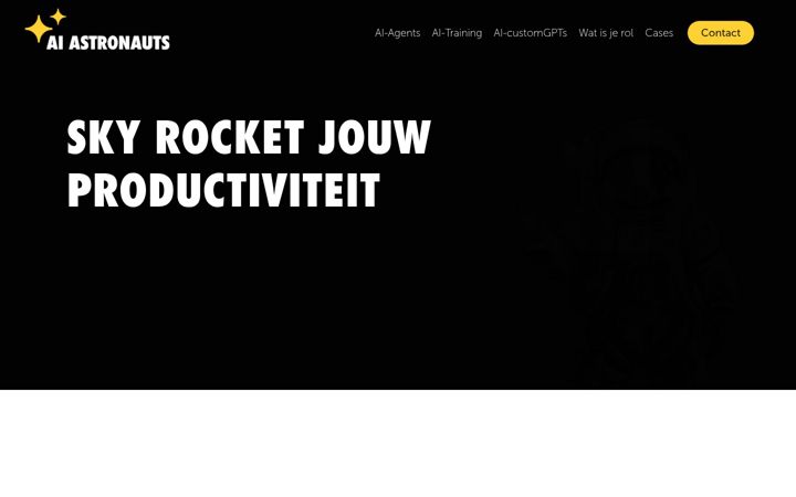Captura de pantalla de aiastronauts.nl