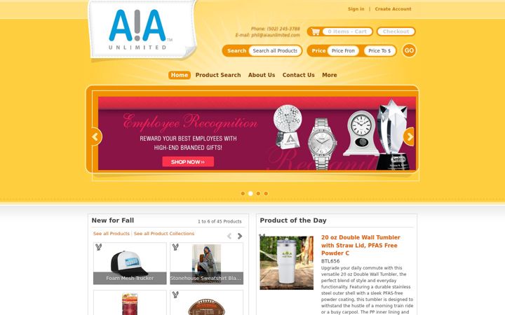 Ekrānuzņēmums no aiaunlimited.com
