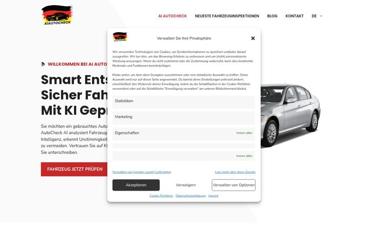 Captura de pantalla de aiautocheck.de