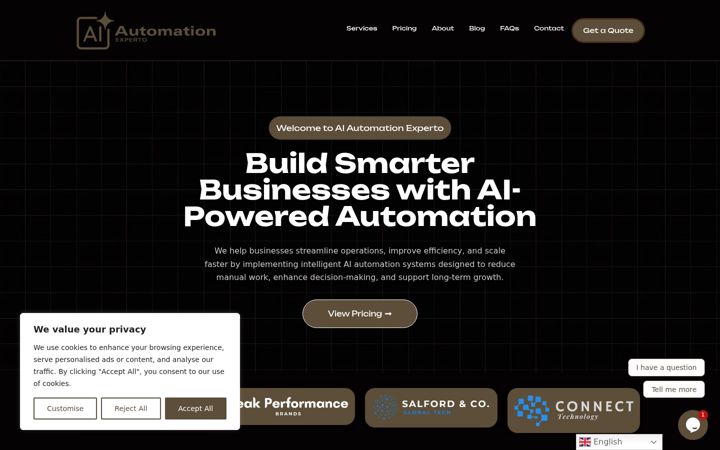 Screenshot of aiautomationexperto.com