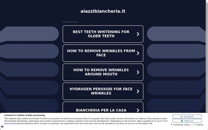 Screenshot of aiazzibiancheria.it