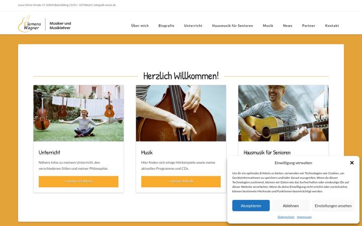 Screenshot von aib-music.de