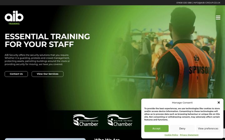 Képernyőkép: aib-training.co.uk