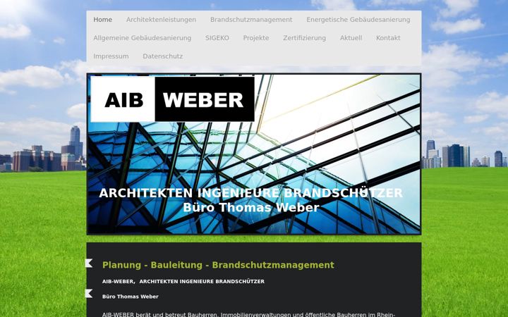Screenshot of aib-weber.de