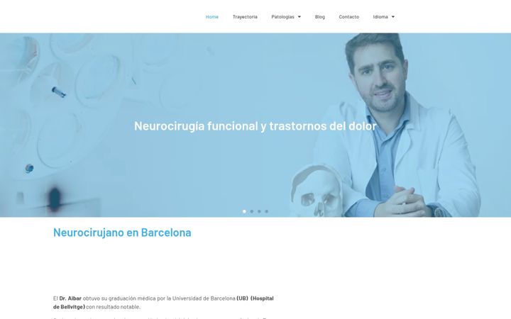 Ekrānuzņēmums no aibarneurocirugia.com