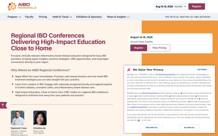 Screenshot of aibdregionals.com