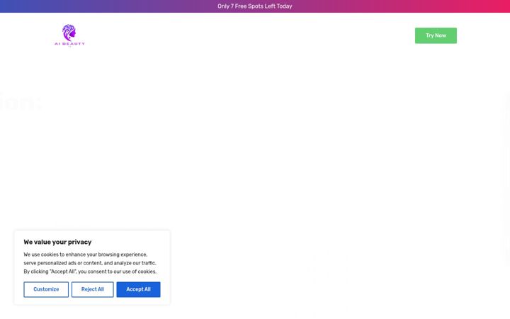 Screenshot of aibeauty4u.com