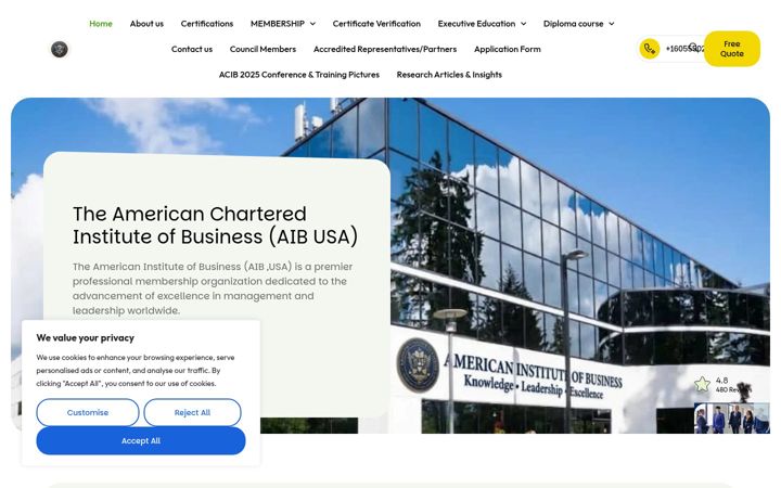 Screenshot of aibglobal.us