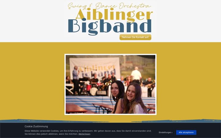 Screenshot of aiblinger-big-band.com