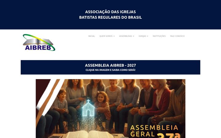 Screenshot of aibreb.org.br
