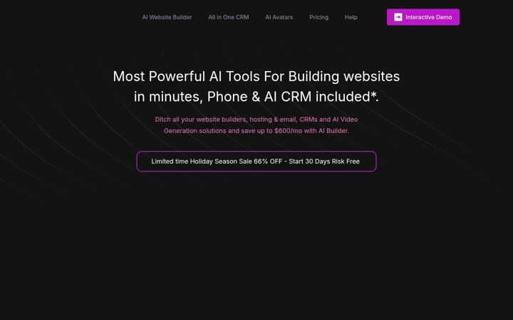 Screenshot van aibuilder.us