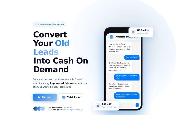 Screenshot of aic-ai.com