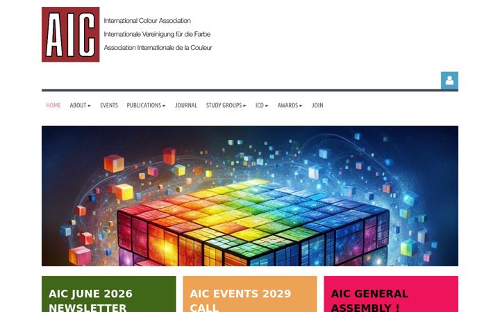 Screenshot of aic-color.org