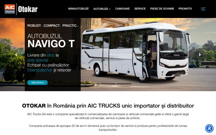 Screenshot of aic-otokar.ro