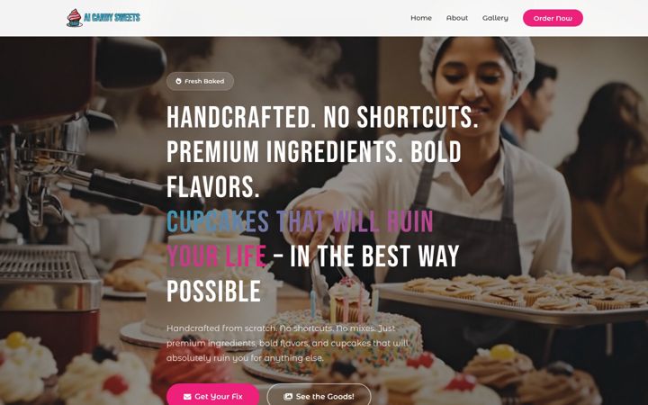 Screenshot of aicandysweets.com
