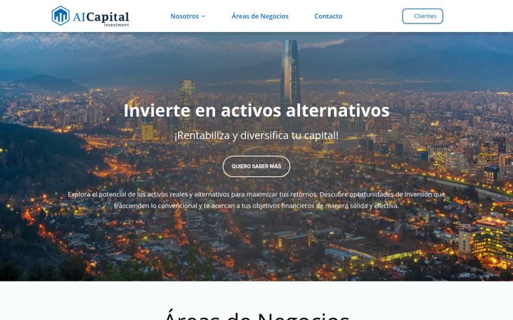 Screenshot von aicapital.cl