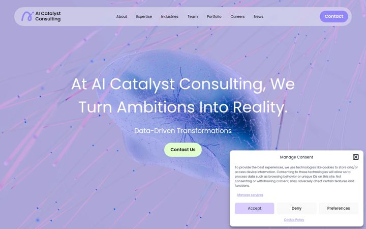 Screenshot of aicatalystconsulting.com