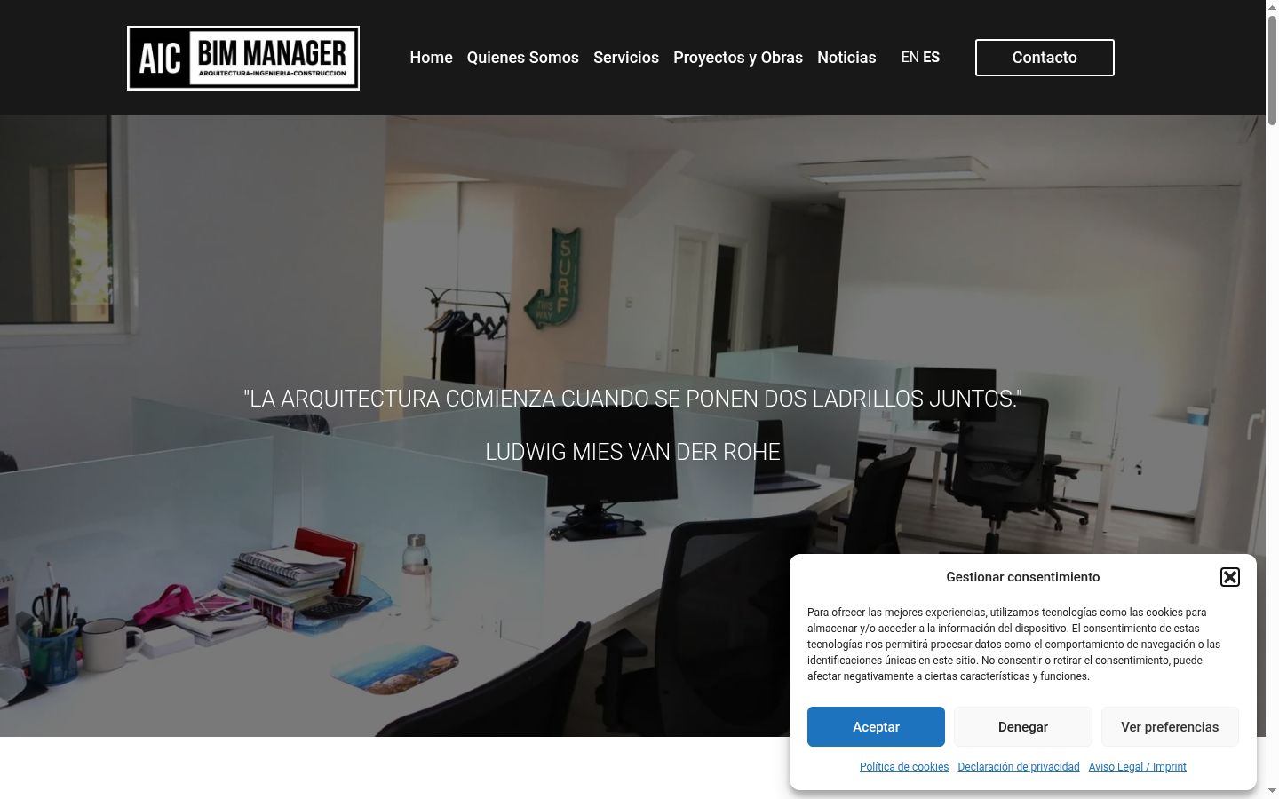 Screenshot tal-banner tal-kunsens muri qabel kwalunkwe interazzjoni