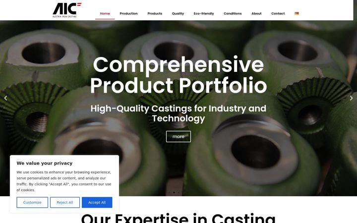 Screenshot ta' aiccasting.at