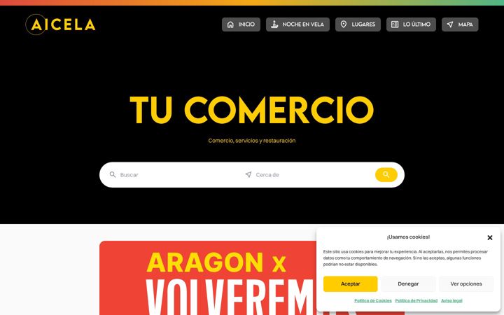 Screenshot of aicela.es