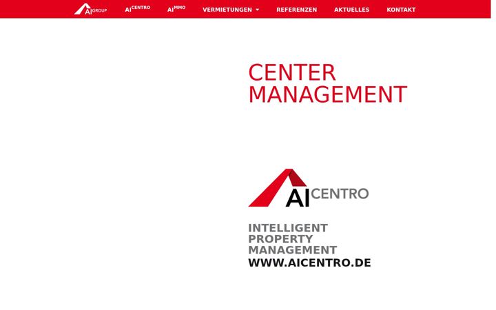 Screenshot van aicentro.de