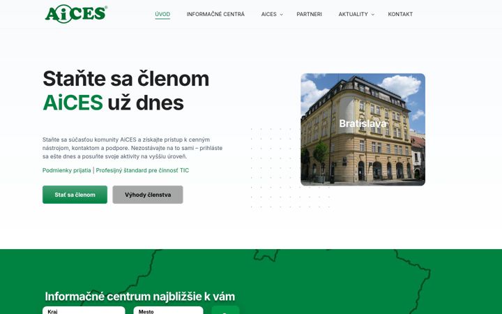 Screenshot of aices.sk