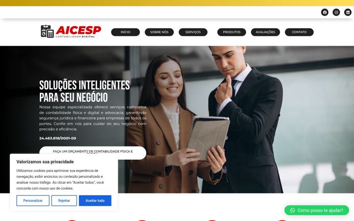 Screenshot von aicespcontabilidade.com.br
