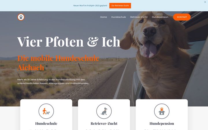 Screenshot of aichach-hundeschule.de