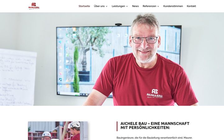 Ekrano kopija aichele-bau.de