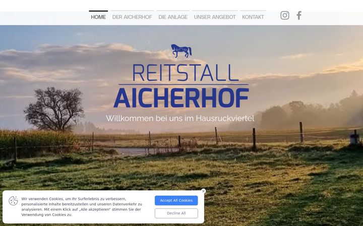 Skjámynd af aicherhof.at