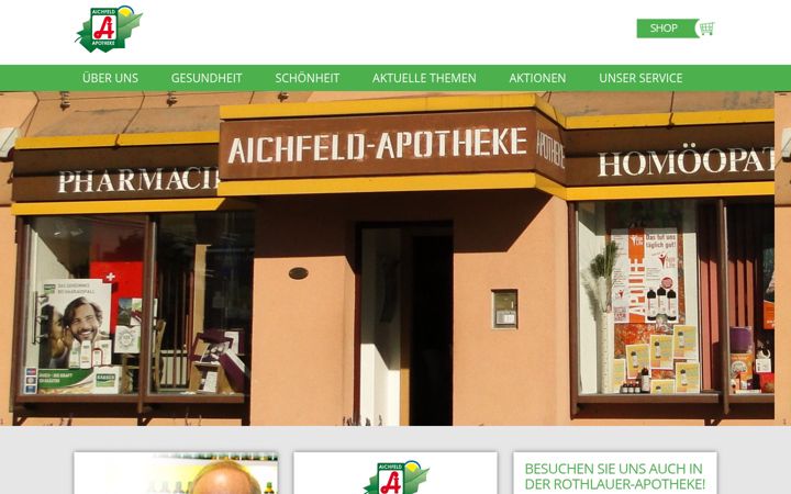 Skjámynd af aichfeldapotheke.at