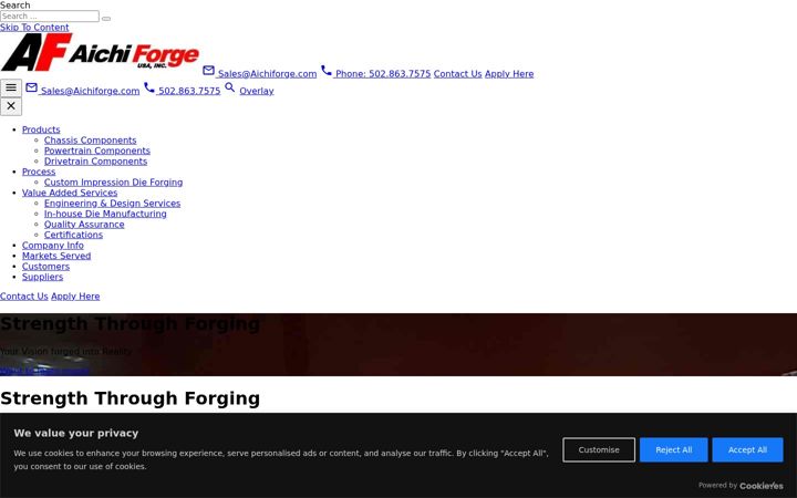 Screenshot of aichiforge.com