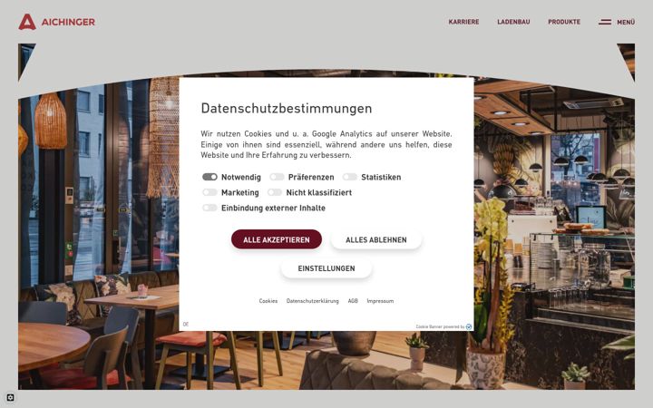 Screenshot of aichinger.ch