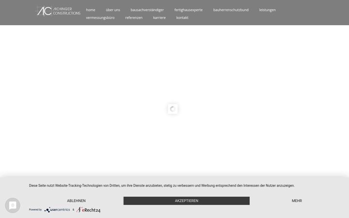 Screenshot of aichingerconstructions.de
