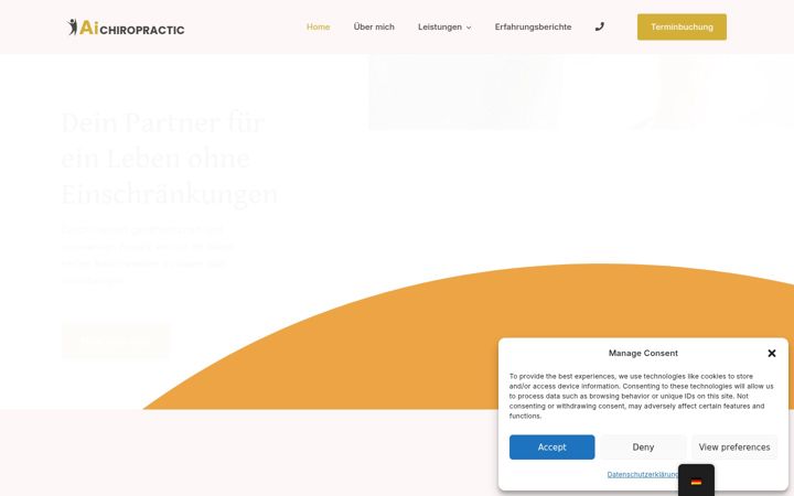 Zrzut ekranu aichiropractic.de