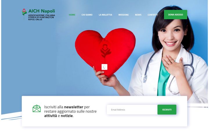 Screenshot of aichnapoli.it